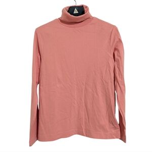 NWT Dress Barn Turtleneck Long Sleeve Top Pink Salmon Women's Large